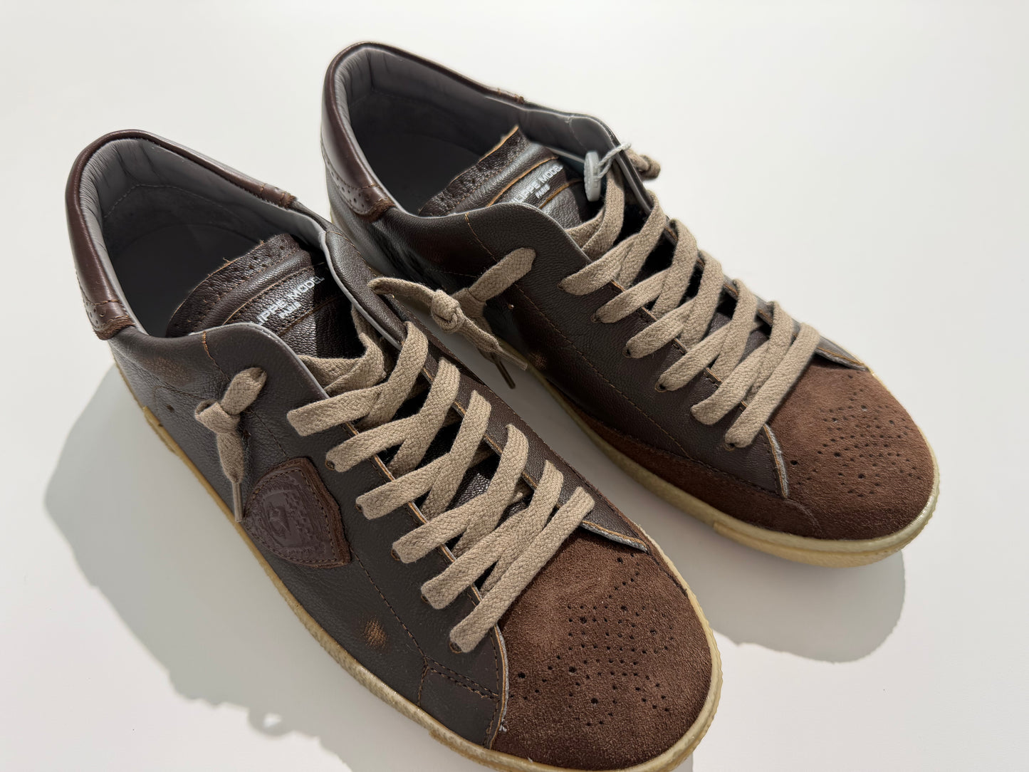 basket Philippe Model - PRLU WRG1 brogue brun