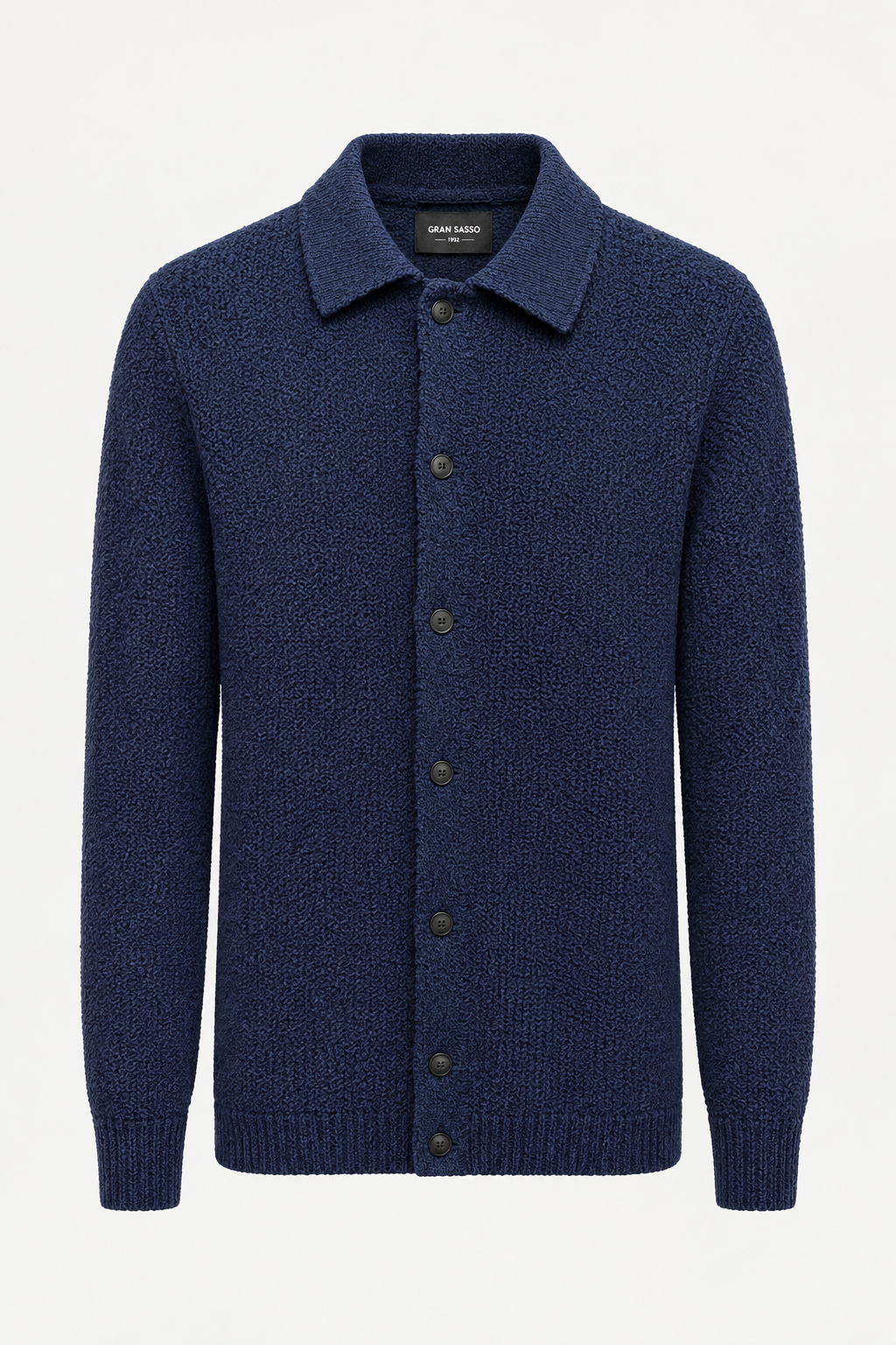 Veste-chemise Gran Sasso 10191 bleue retouchée