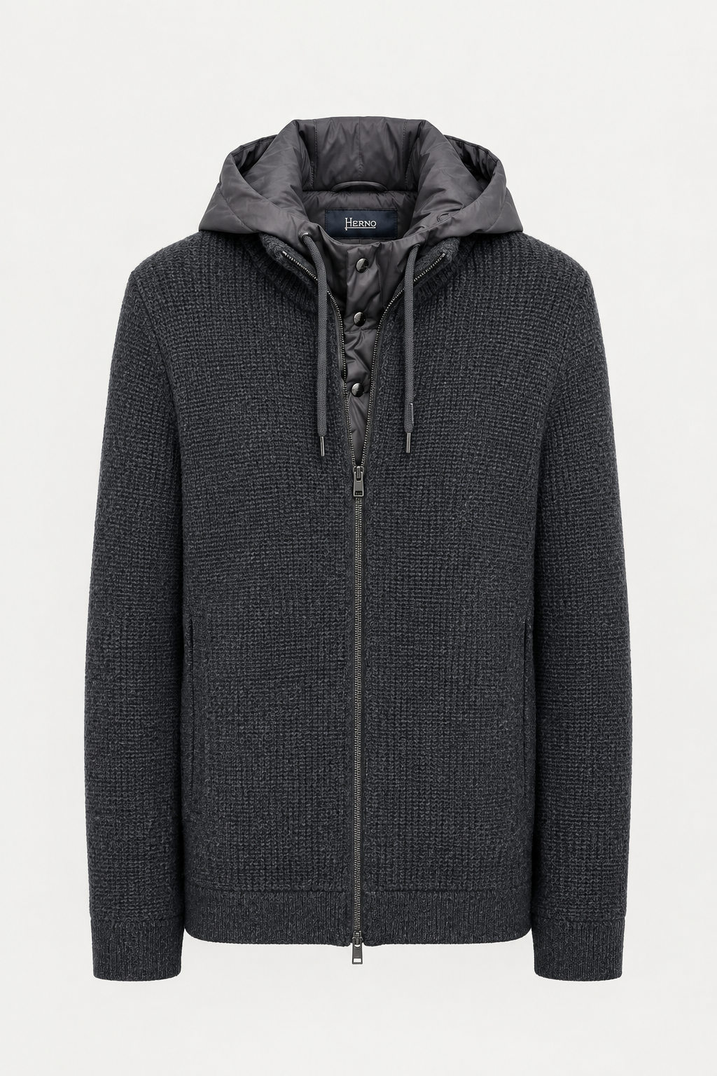 Veste Herno gris foncé retouchée