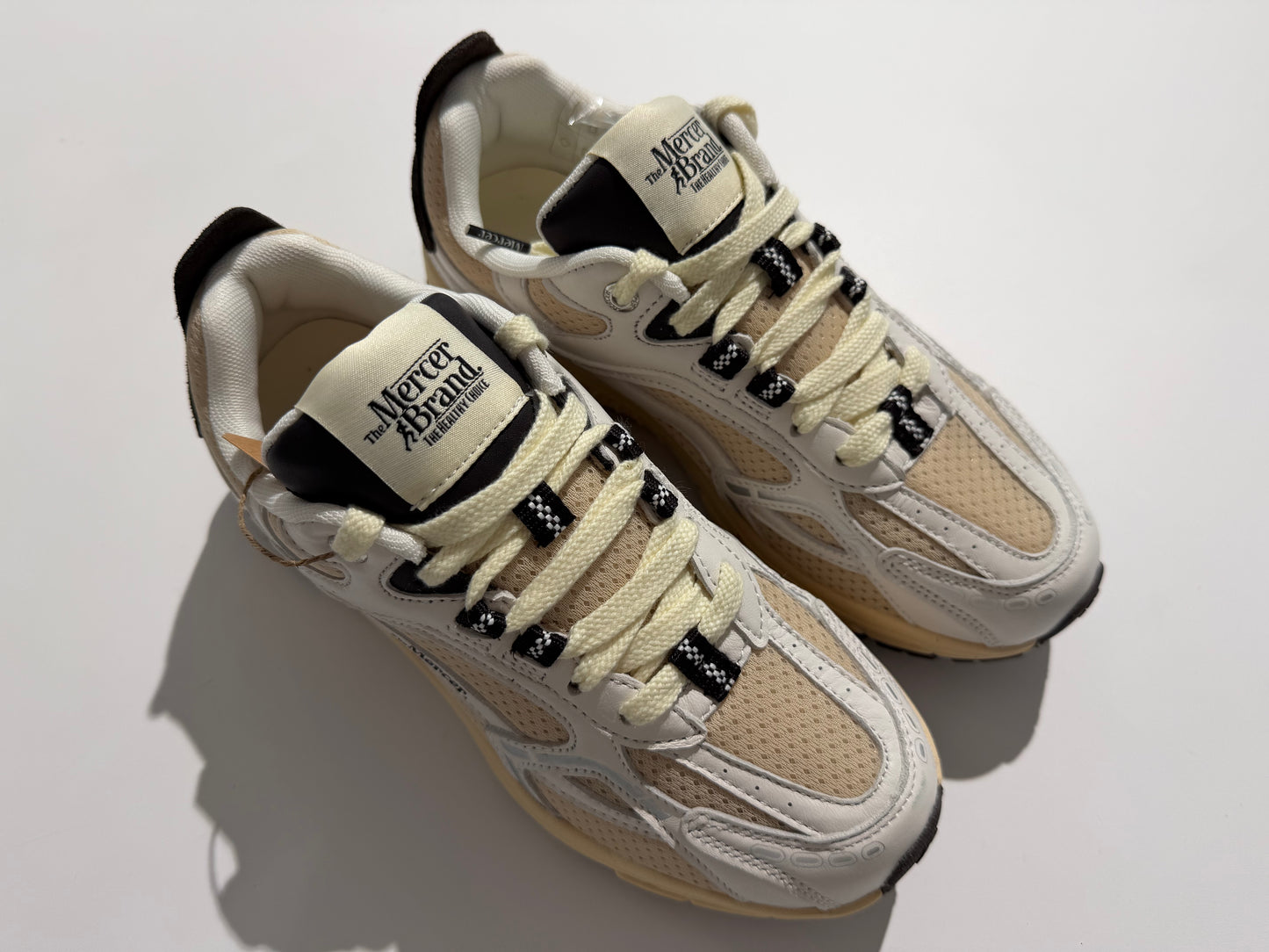 basket The Mercer brand - re-run vintage white/brown - ME263003
