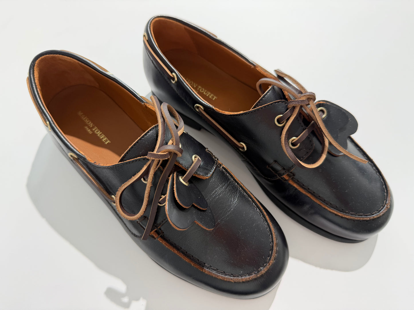 soulier Maison Toufet - Chloe coeur marron