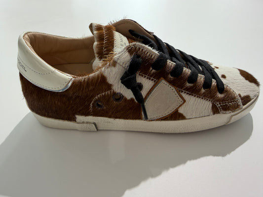 basket Philippe Model - PRLD AV01 vache blanc