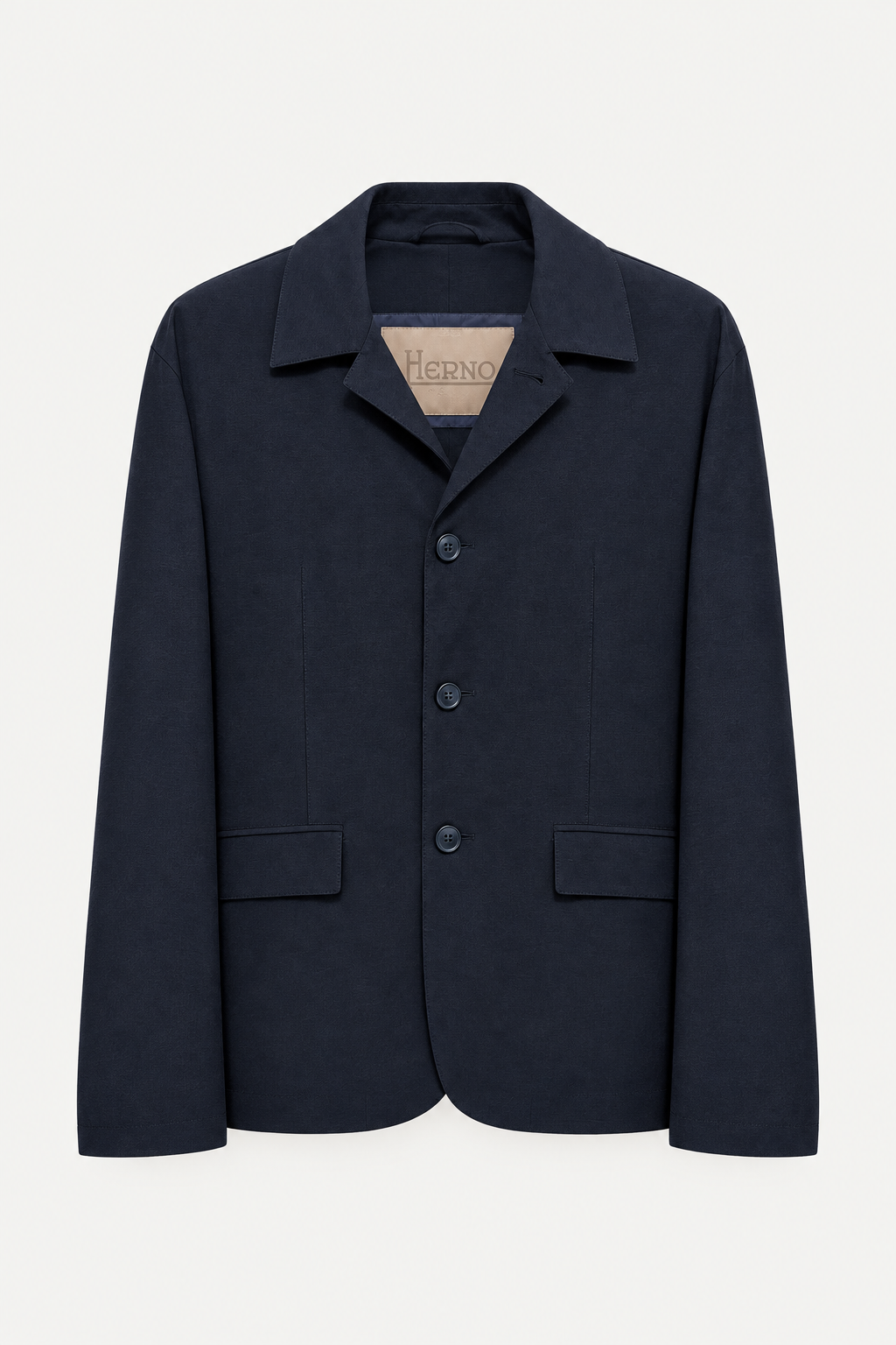 Blazer Herno bleu marine retouché