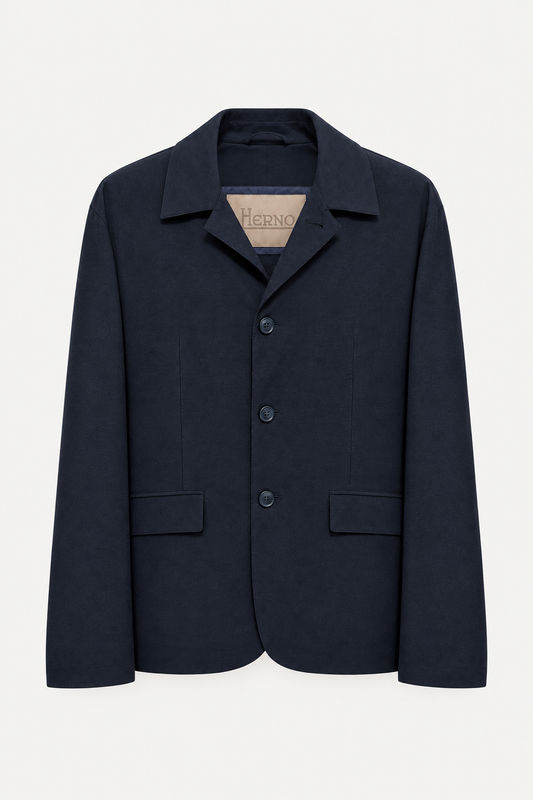 Blazer Herno bleu marine retouché