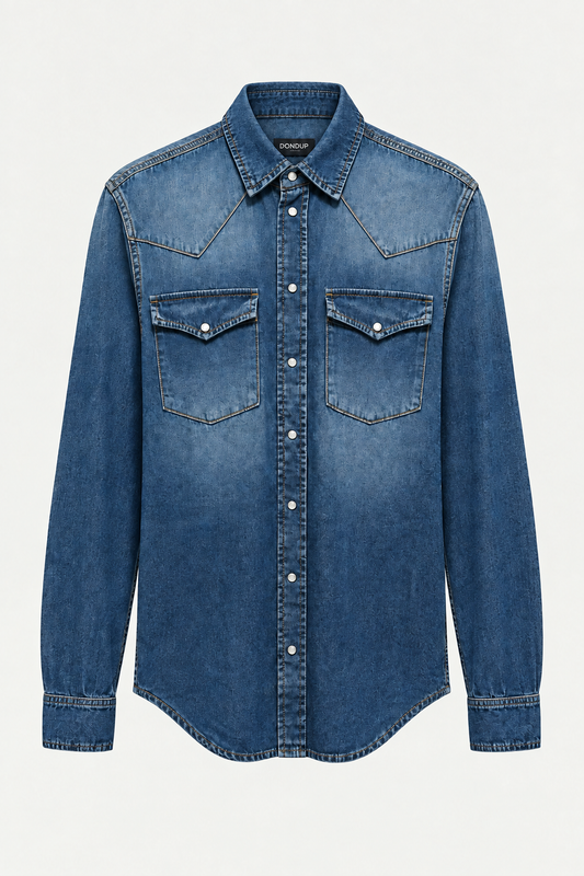 Chemise Dondup blue avec étiquette corrigée