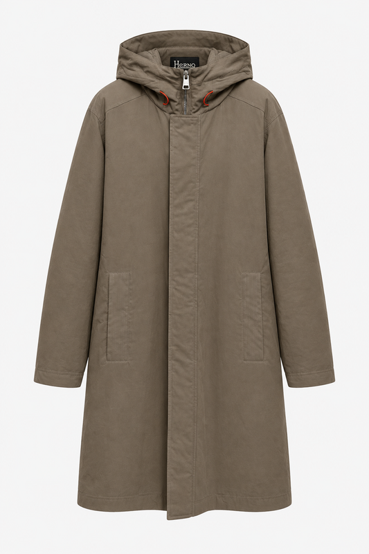 Manteau Herno beige retouché