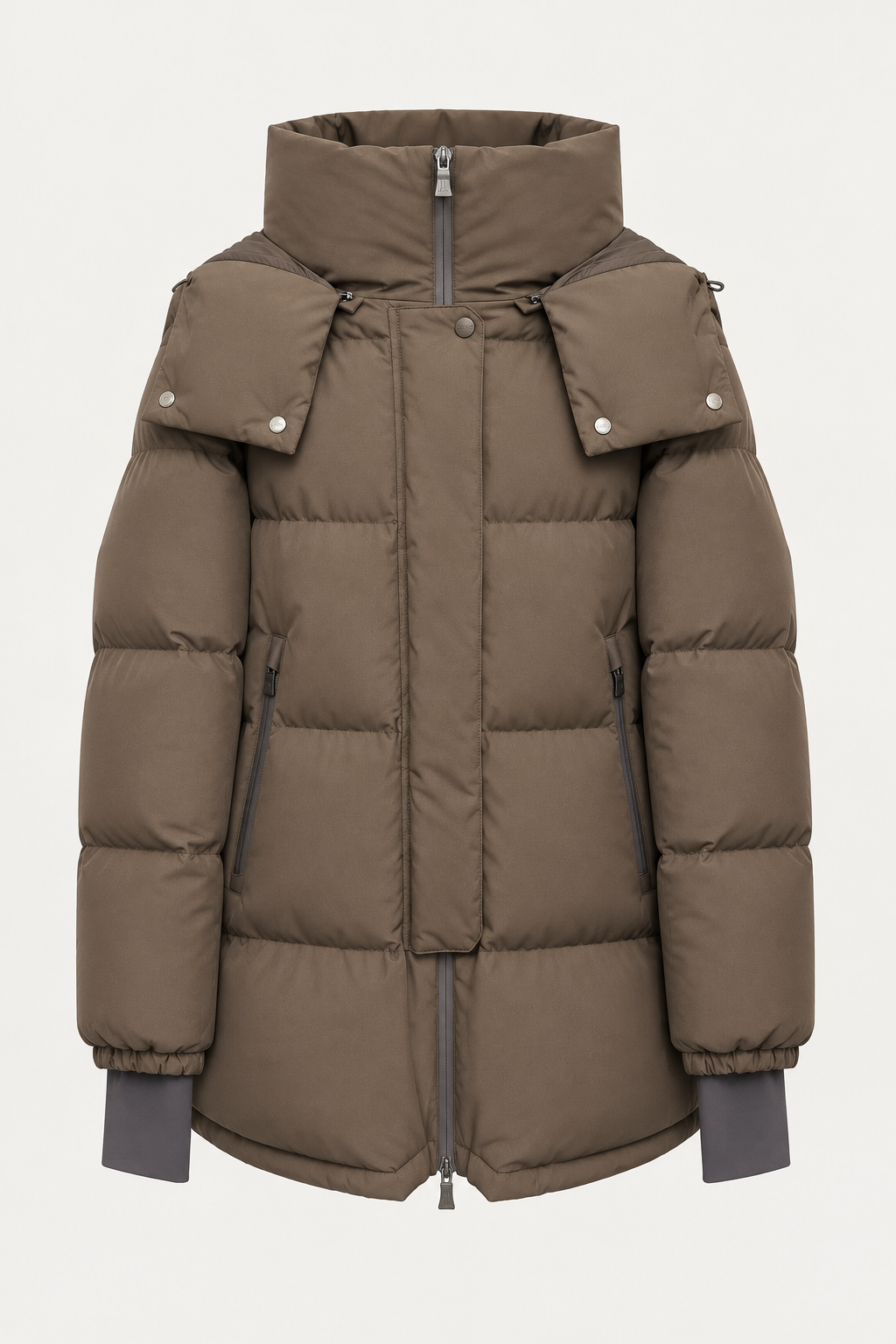Manteau Herno PI002047D marron retouché