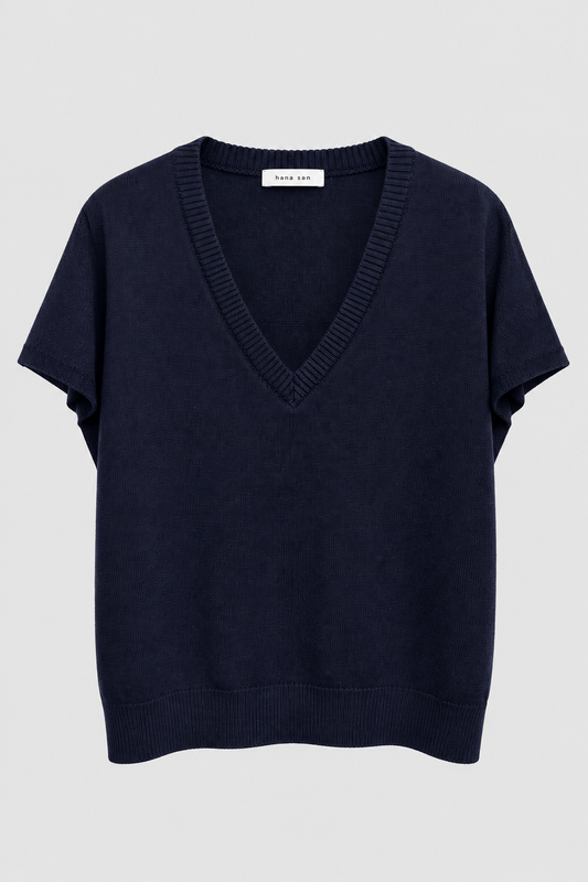 Pull Hana San orfeo bleu nuit