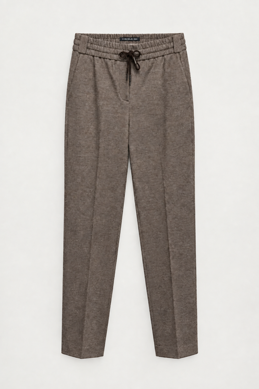 Pantalon Circolo 1901 fd4113 corteccia, ronds blancs retirés et pattes conservées