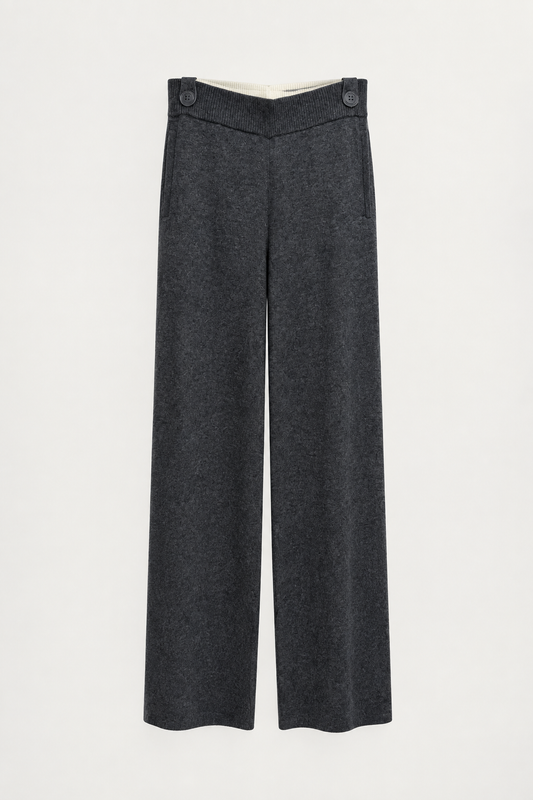Pantalon Pinko Siviglia gris corvo retouché