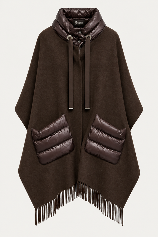 Poncho warmy Herno fondente retouché