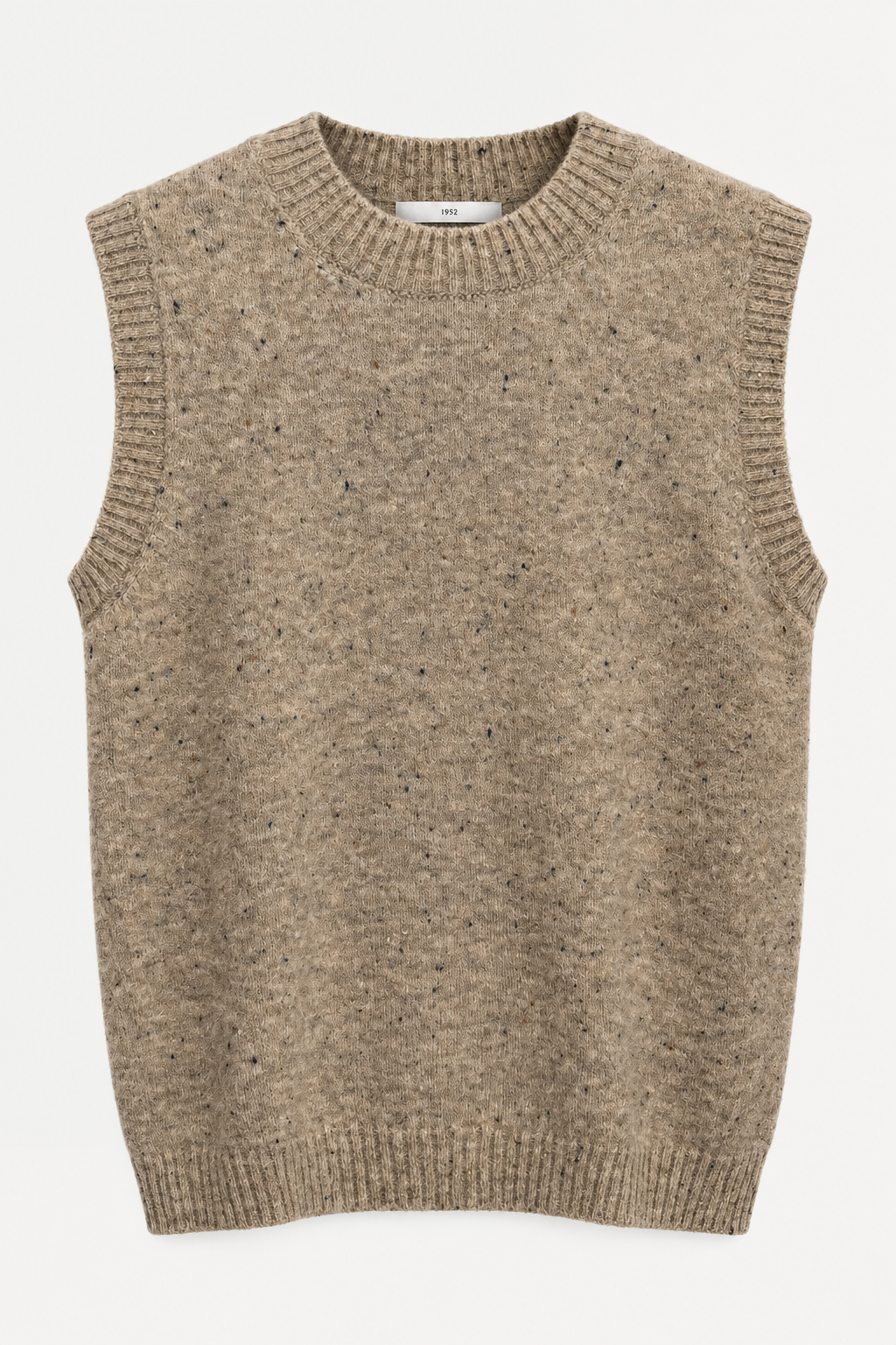 Pull Gran Sasso col rond 23260 beige retouché