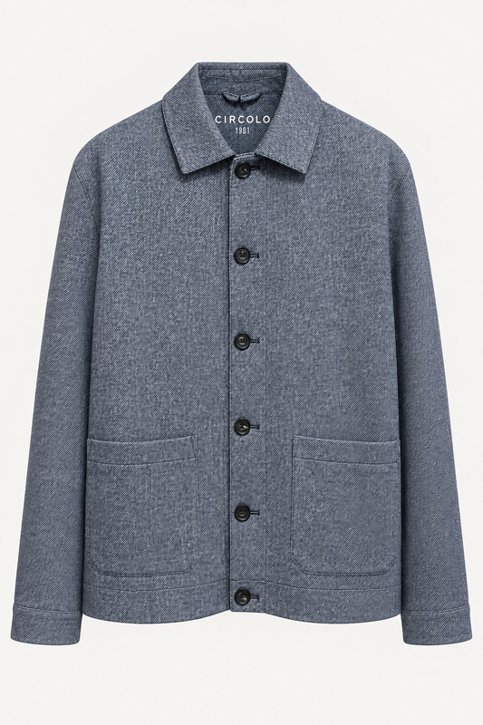 Veste Circolo 1901 cn5441 bleue retouchée