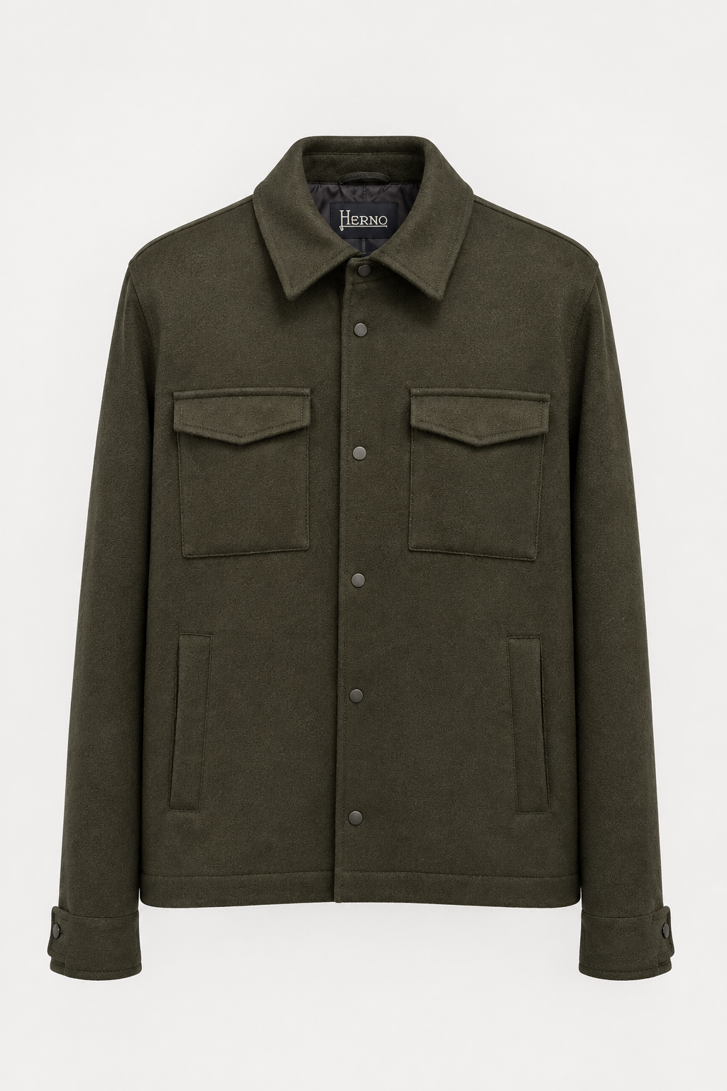 Veste Herno vert foncé retouchée