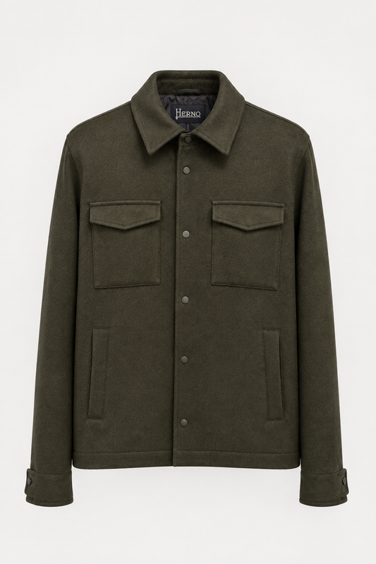 Veste Herno vert foncé retouchée